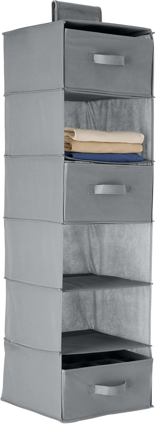 Amazon Basics 6-Tier Hanging Shelf Closet Storage Organizer by AmazonBasics