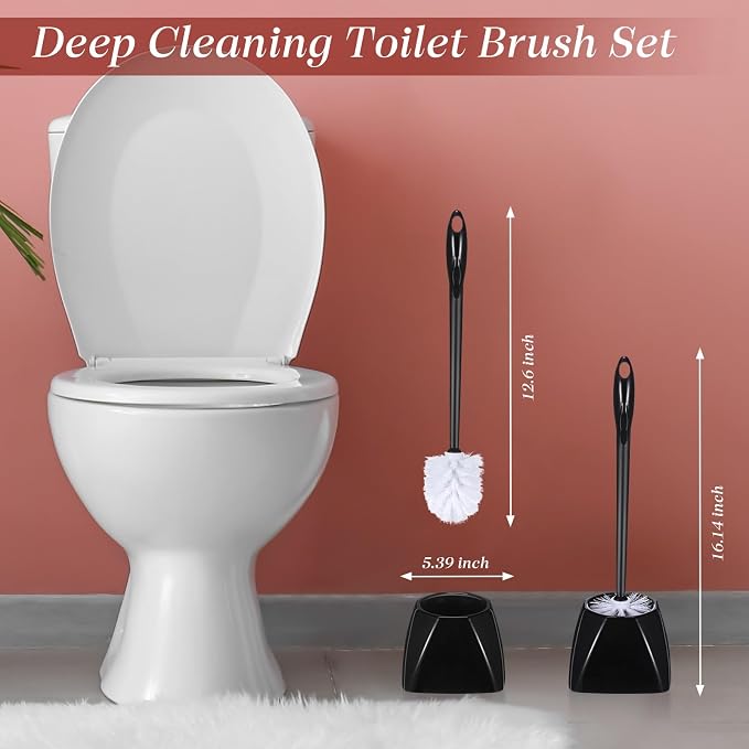 15 Sets Toilet Holder and Brush Set 16.14 Inch Toilet Bowl Cleaner Brush - Image 2