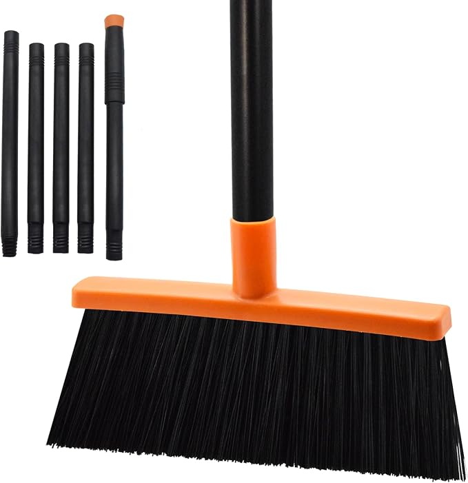 Small Broom Stiff Bristles Brush by BSMstonehouseholdsupplies