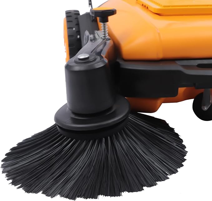 41" Hand Push Floor Sweeper Outdoor Manual Floor Sweeper, 5 Adjustable Gears - Image 3