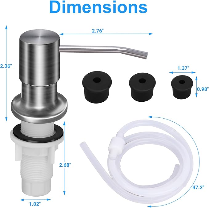 Soap Dispenser Kitchen Sink, Sink Soap Dispenser, Dish Soap Dispenser Pump - Image 5