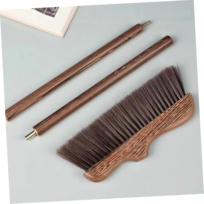 Wooden Outdoor Broom with Soft Bristles Long Handle Garden Scrub Broom - Image 8