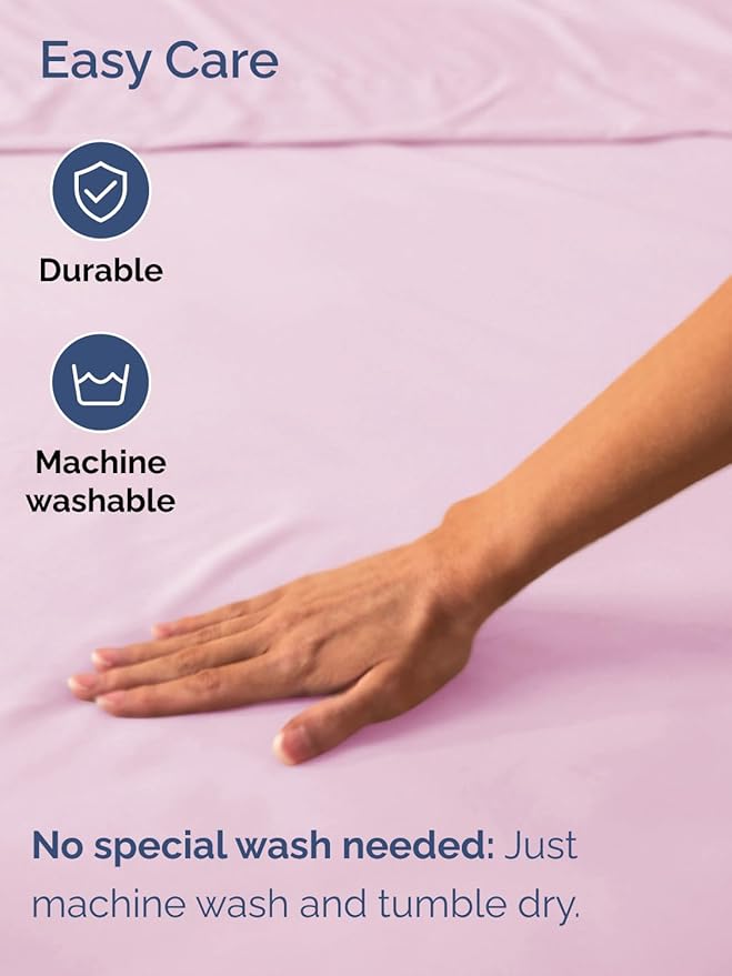Extra Deep Queen Fitted Sheet - Hotel Luxury Single Fitted Sheet Only - Easily Fits 18 inch to 24 inch Mattress - Ultra Soft, Wrinkle & Fade Free w/Extra Deep Pocket - Breathable & Comfy - Light Pink