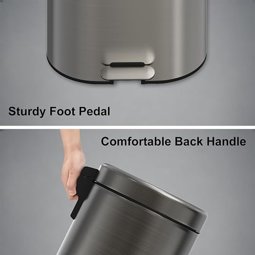 3.2 Gallon Small Bathroom Step Trash Can - Image 5