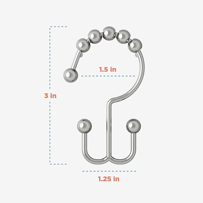 Zenna Home Shower Curtain Hooks - Image 5