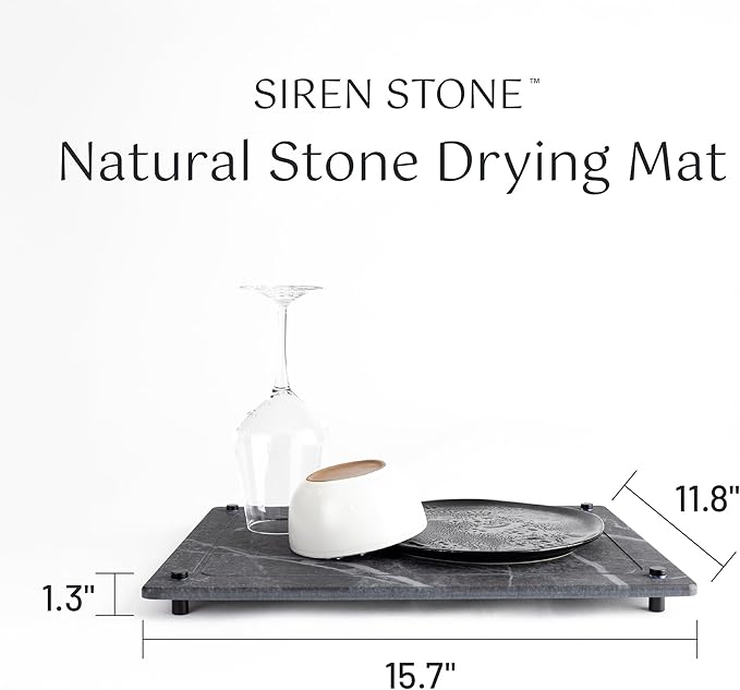 Natural Dish Drying Mat – Eco-Friendly, Rapid-Dry Technology | Modern Design | - Image 3