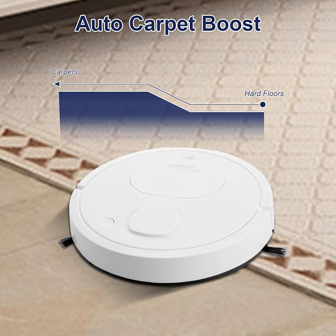 Mini Robot Vacuum Cleaner for Pet Hair, 1200Pa Suction - Image 3