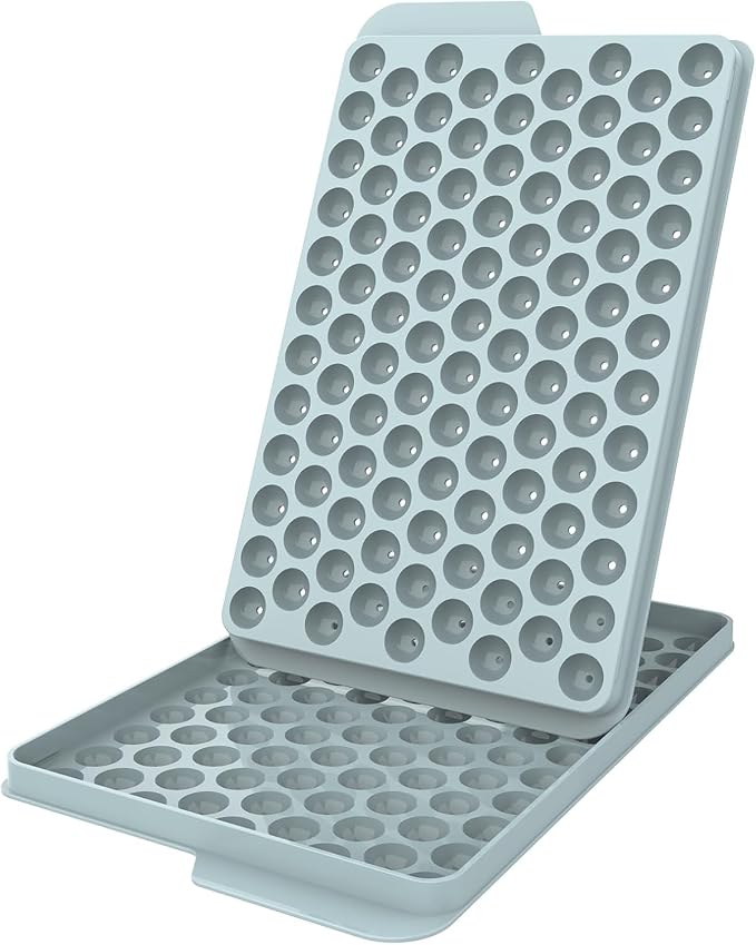 WIBIMEN Mini Ice Cube Trays, Small Tiny Round Pebble Crushed Nugget Ice Trays by WIBIMEN
