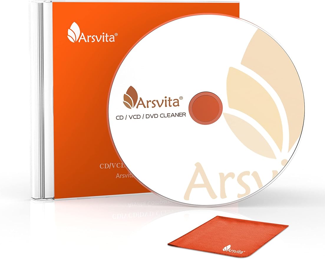 Arsvita CD Laser Lens Cleaner Disc Cleaning Set by Arsvita