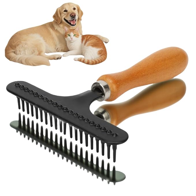 Carpet Rake, Portable Stainless Steel Handheld Carpet Rake Cleaning Grooming by Yinhing