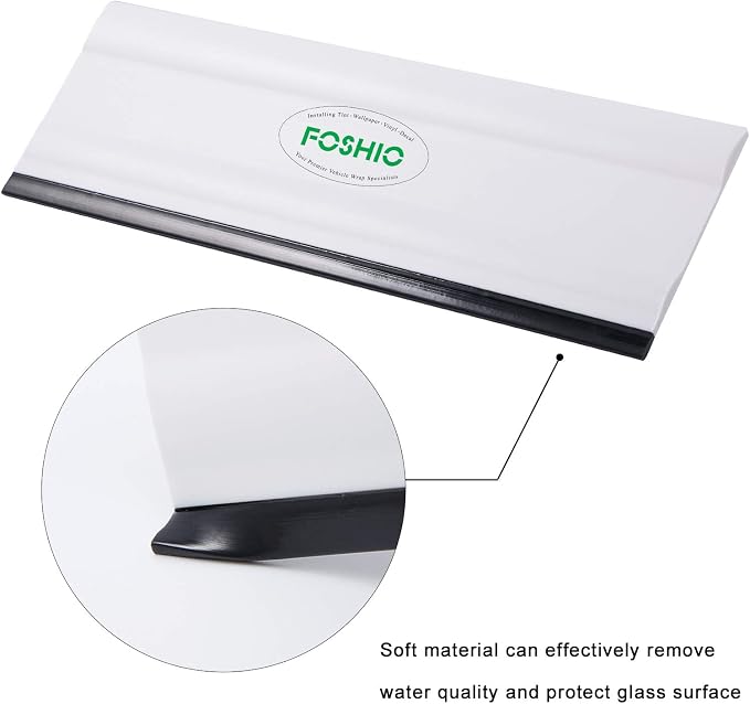 FOSHIO 6 Inch Rubber Squeegee for Kitchens, Shower and Car Windows - Image 5