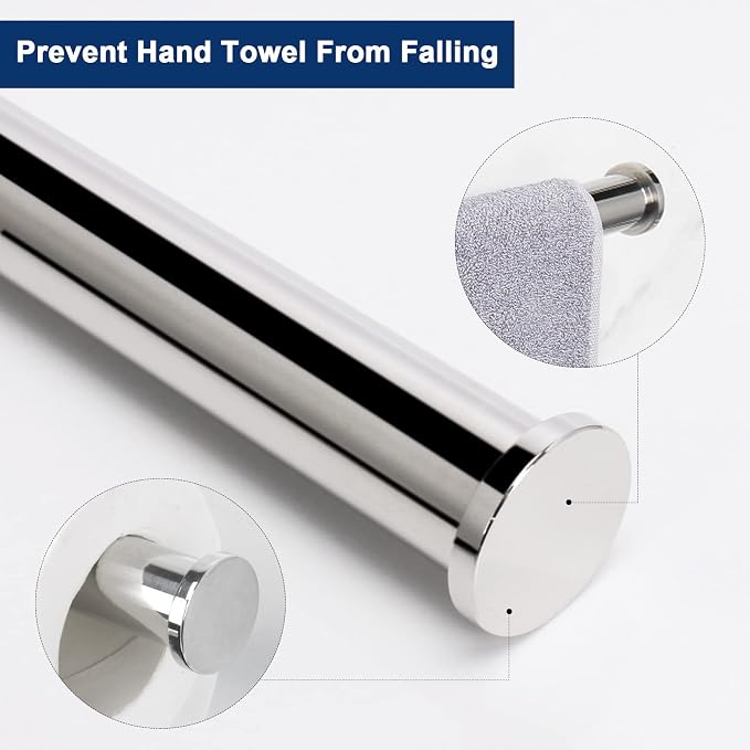NearMoon Bath Toilet Paper Holder+ Hand Towel Holder, 2 Pieces Bathroom - Image 4
