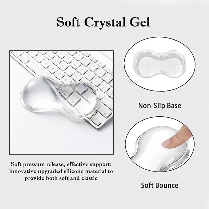 Mouse Wrist Rest Pad, 5.71" Ergonomic Cool Silicone Gel Wrist Support Pad - Image 4