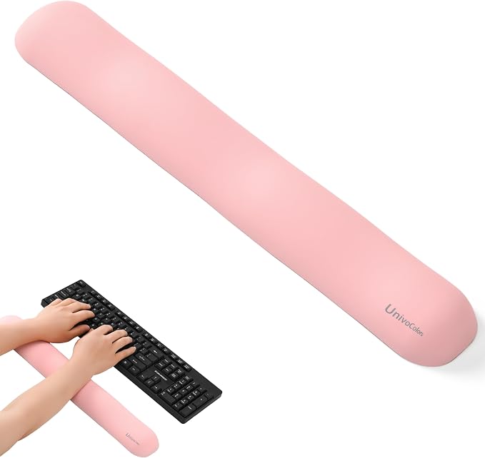 UnivoColors Design-Wave Keyboard Wrist Rest, Artificial Sheepskin+Memory by UnivoColors