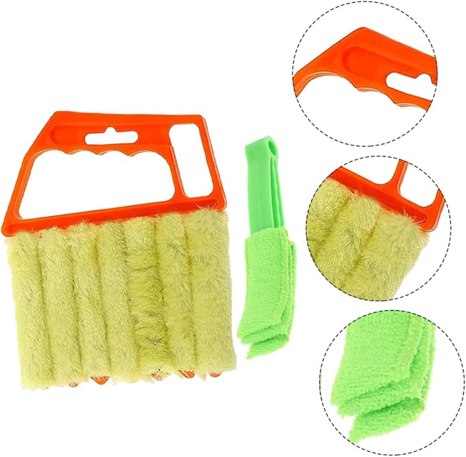 CLISPEED 2pcs Handheld Blinds Cleaning Brush Window Shutter Cleaner Brush - Image 8
