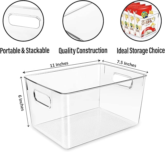 Clear Plastic Storage Bins - Image 3