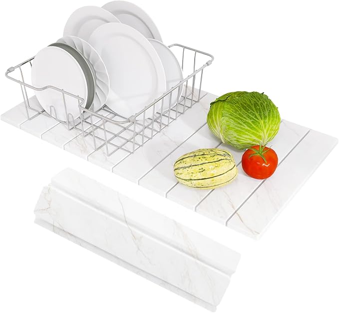 Hopegiver Stone Drying Mat for Kitchen Counter, Super Absorbent, Non-Slip & by HOPEGIVER