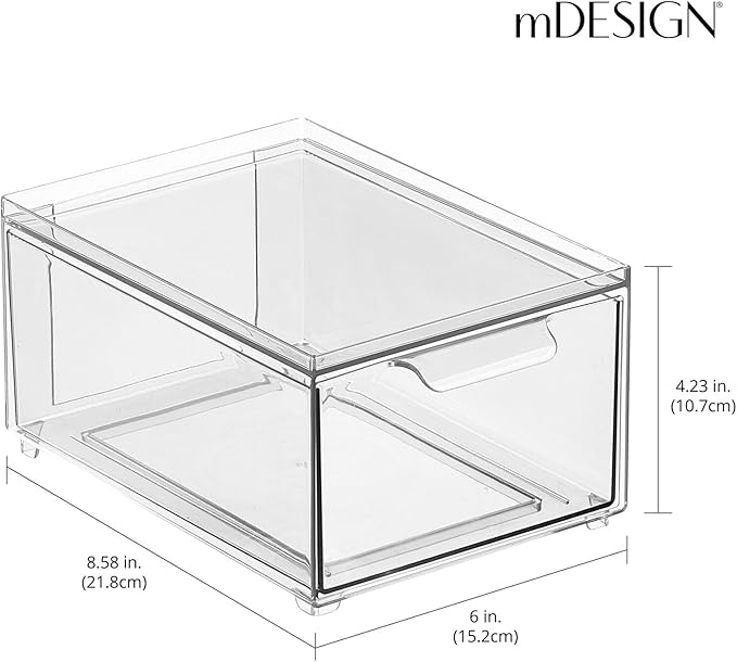 mDesign Stackable Storage Containers Box - Image 3