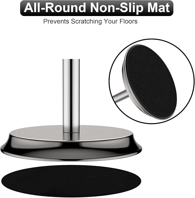 Toilet Paper Holder for Bathroom, Metal Free Standing Toilet Paper Storage - Image 4