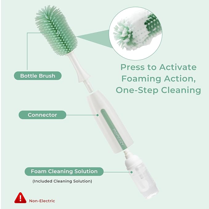 Momcozy Bottle Brush Kit Pro, Innovative Push-Press Design - Image 2