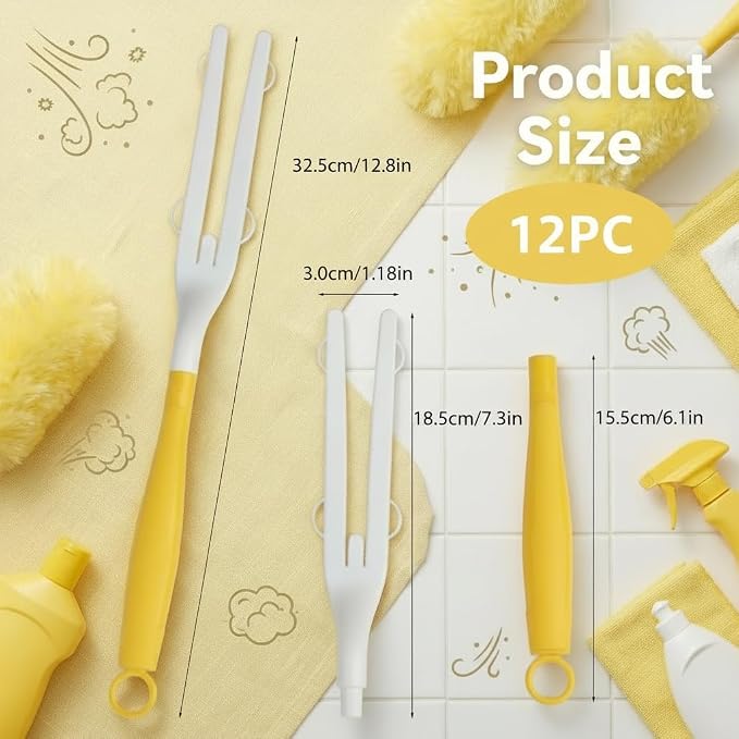 12PC Replacement Duster Handles, Compatible - Image 2