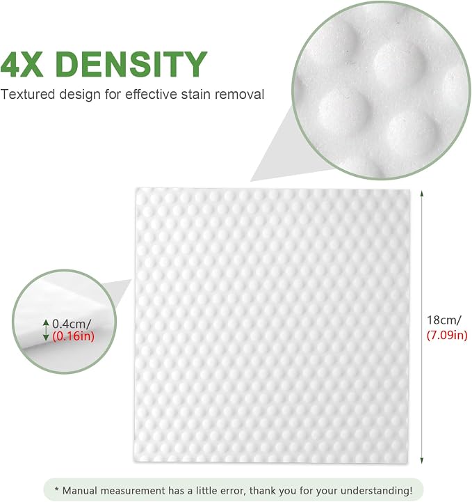 20 Pack Magic Eraser Sheets, 4X High Density Melamine Sponge Scrubber - Image 2