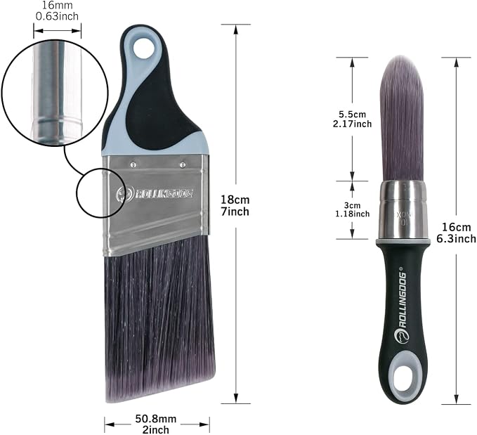 ROLLINGDOG 2 Inch Trim Paint Brush - Image 2