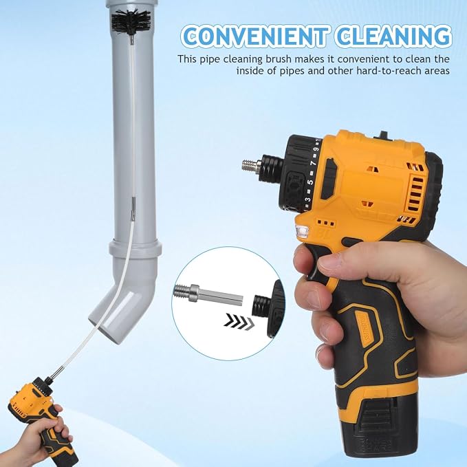 24Feet Chimney Sweep Kit, Chimney Cleaning Kit - Image 5