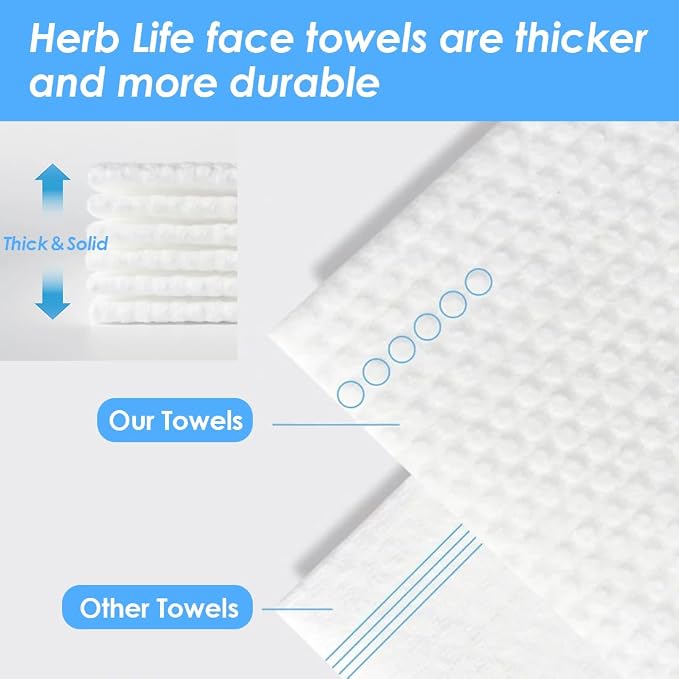 100 Pcs-Disposable Face Towels, Disposable wipe，Facial Cleansing Cloths & - Image 2