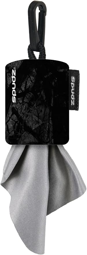 SPUDZ Classic Microfiber Lens Cleaner – Clip-On Pouch, Washable – by ALPINEINNOVATIONS