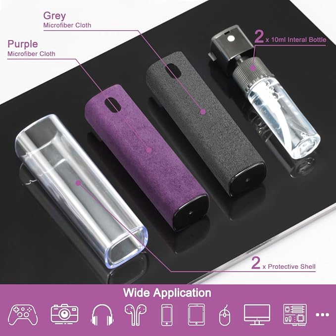 2Pcs Laptop Screen Monitor Cleaner Spray, walrfid Portable Phone Touchscreen - Image 2