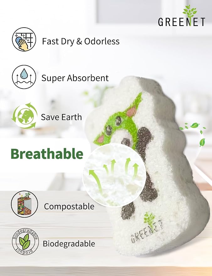 Eco-Friendly Compressed Cellulose Pop-Up Sponges, Expandable Cartoon Design – - Image 6