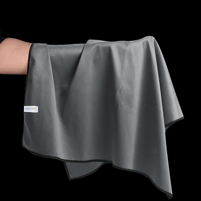 SINLAND Microfiber Glass Polishing Cloths Large Size Thick Lintless Drying - Image 6