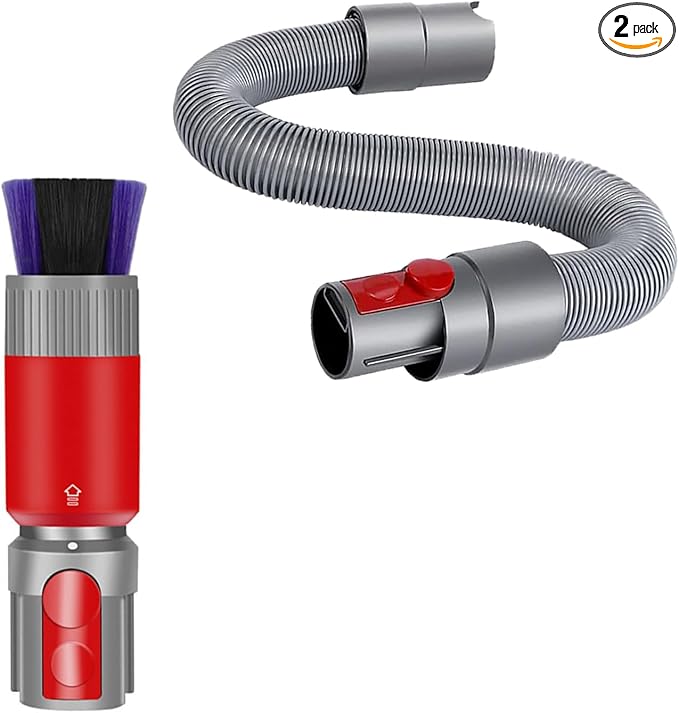 Scratch-free Dusting Brush & 63”Flexible Extension Hose Attachments by Amalfy