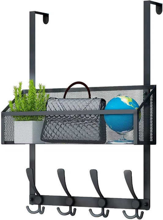 Over The Door Hooks Organizer, Coat Rack Over The Door Storage Hanger Towel Rack by Kaiferty