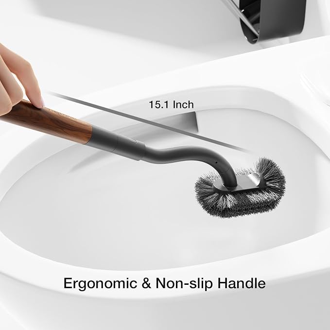 Toilet Cleaner Brush, Diveotree Toilet Brush and Holder - Image 5