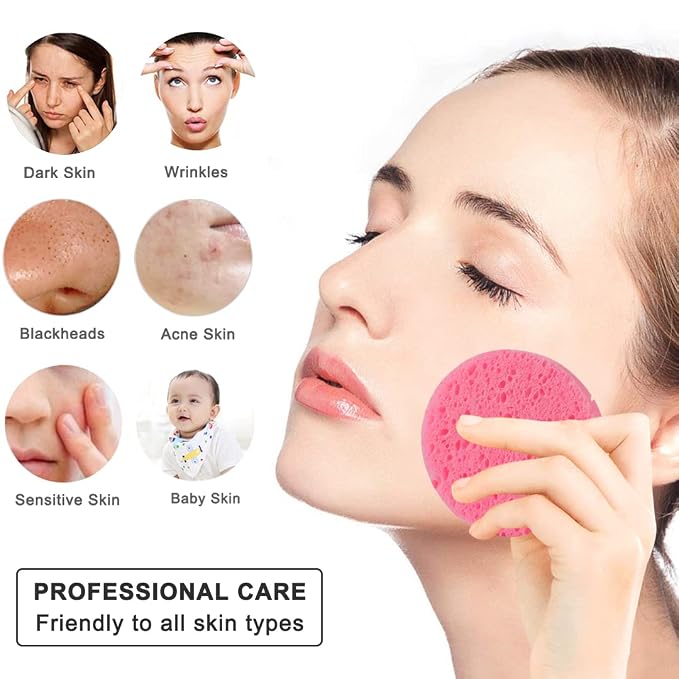 50-Count Compressed Facial Sponges - Image 2