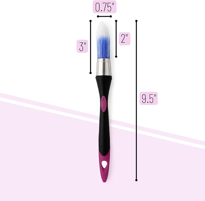Bates- Trim Paint Brush, 0.75 Inch, Ergonomic Non-Slip Handle, Synthetic - Image 2