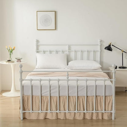 Tufted Dot Bed Skirt Queen Size,Ruffled Bed Skirt with Split Corners, Queen Bed Skirt 16 Inch Drop, Boho Queen Size Bed Skirt Camel for Ruffled Bed Skirt with Split Corners, Bed Skirt Queen Size