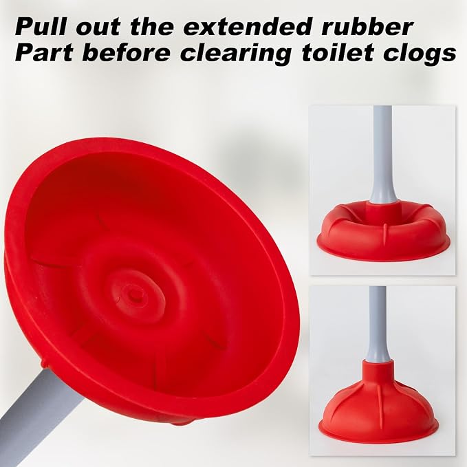 Toilet Plunger and Brush Set for Bathroom Cleaning - Image 2