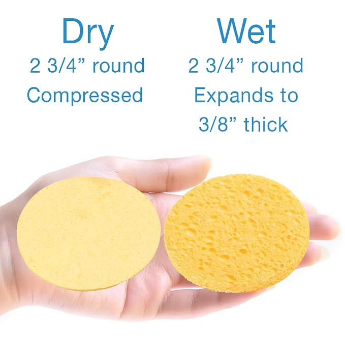 ForPro Professional Collection Premium Compressed Facial Sponges, 50-Count - Image 2