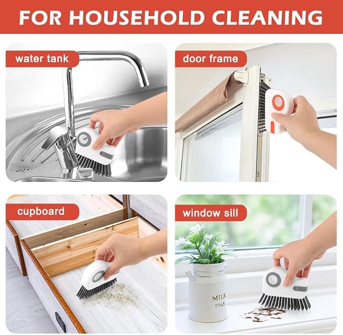 2Pcs 2 in 1 Groove Cleaning Brush, Window Track Cleaning Tools - Image 7