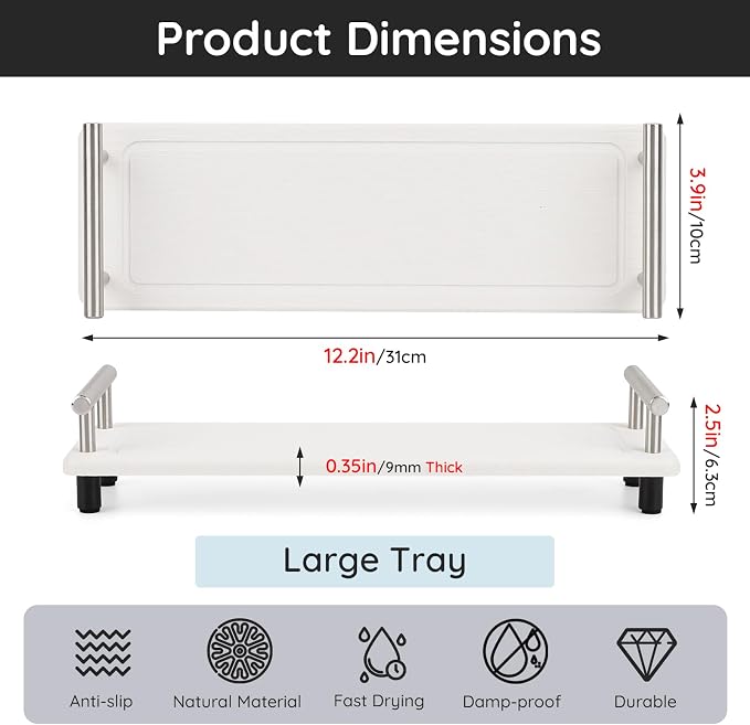 Segbeauty 12x4in Stone Drying Tray - Image 4
