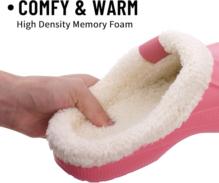 Beslip Classic Fur Lined Clogs Waterproof Winter Fuzzy Slippers - Image 3