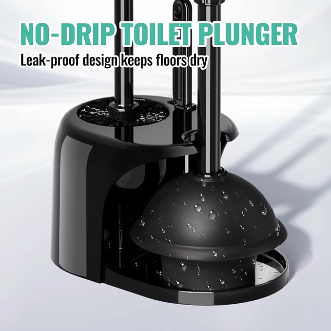 4PACK 3 in 1 Toilet Brush and Plunger Set - Image 4