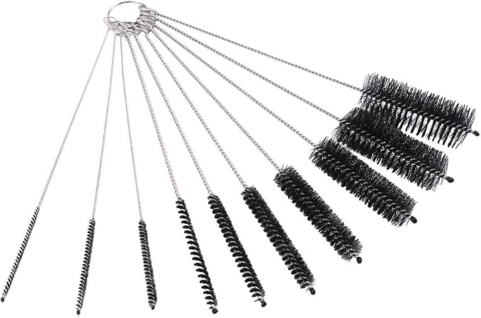 DECORA 10 Pieces Nylon Cleaning Bottle Brush Pipe Cleaning Brushes Tube Brushes by DECORA
