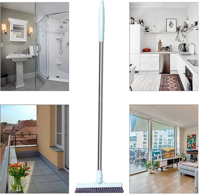Affogato Floor Scrub Brush Bathroom Long Handle Bathtub Push Broom Shower Tile - Image 7