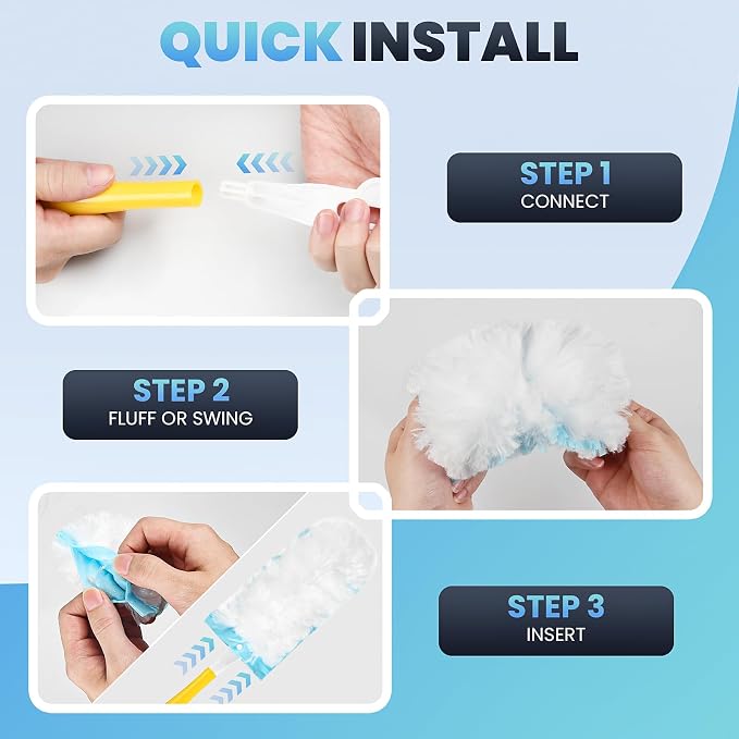 Duster Kit for Swiffer® Duster Refill: 50 Heavy Duty Refills + 2 Handles | 3X - Image 5