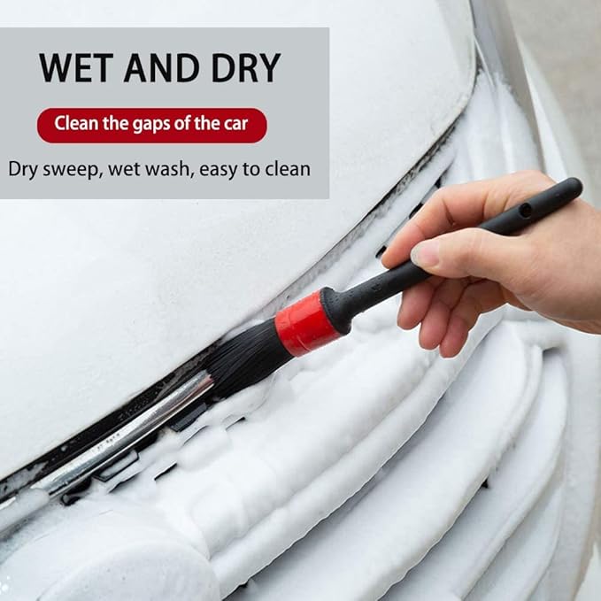10PCS DUALSHINE Car Auto Detailing Brush Set, Auto Detailing Brushes Cleaner - Image 6