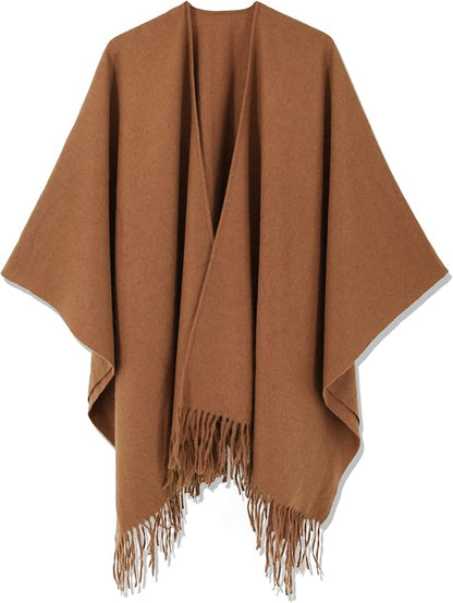 Breezy Lane Women's Shawl Wraps Warm Poncho Ruana Wrap Cardigan